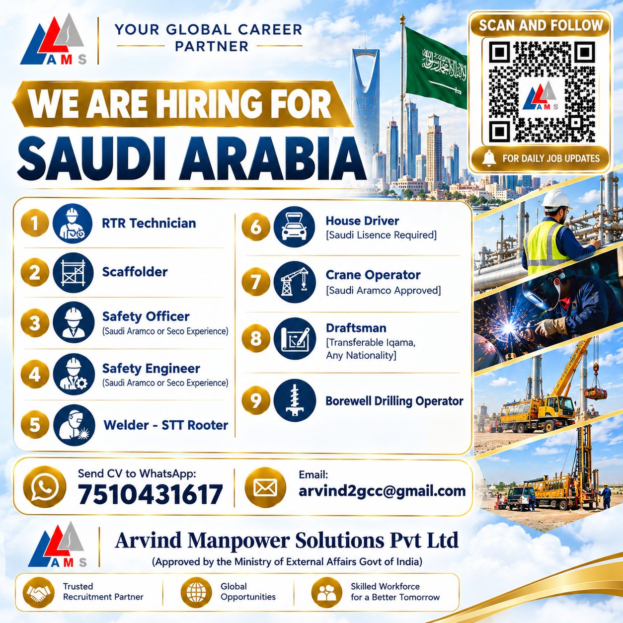 Multiple Positions - Saudi Arabia Recruitment