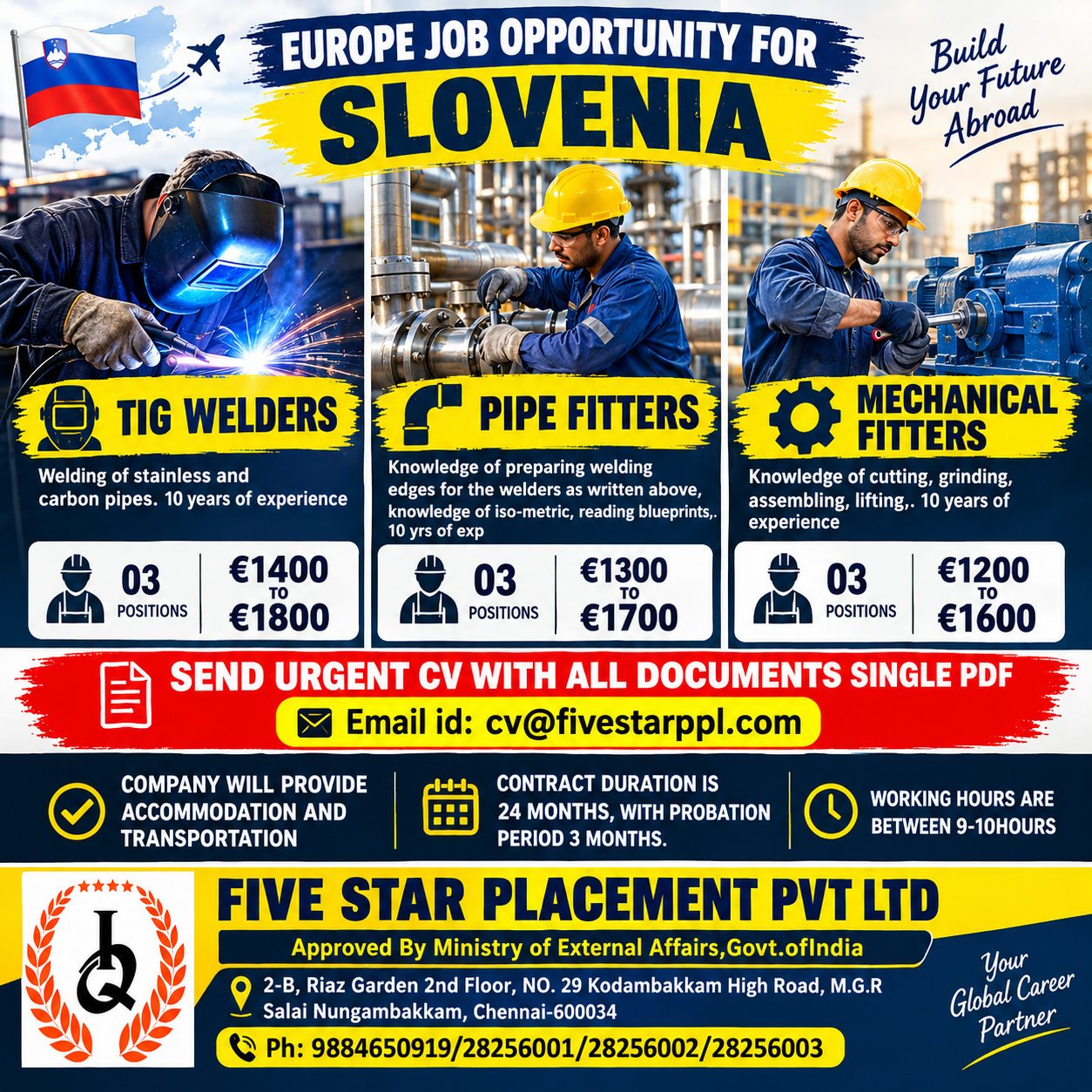 EUROPE JOB OPPORTUNITY FOR SLOVENIA - CV SELECTION