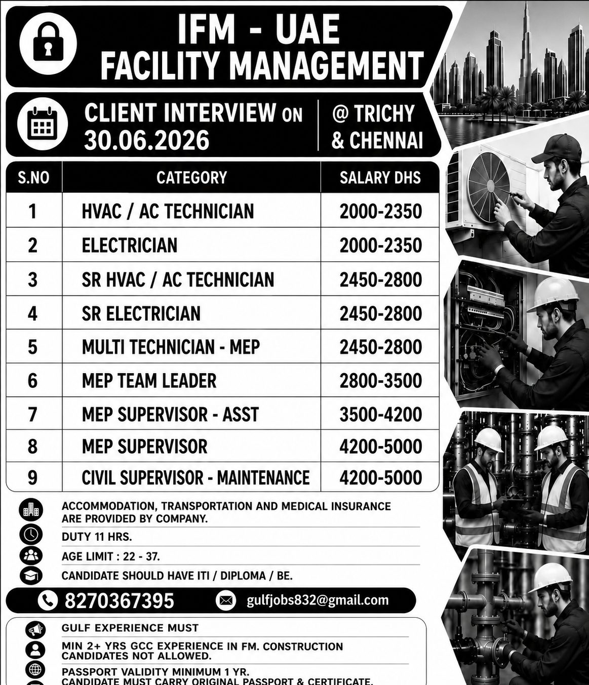 Mep engineer — VG TRAVELS, Dubai, Dubai