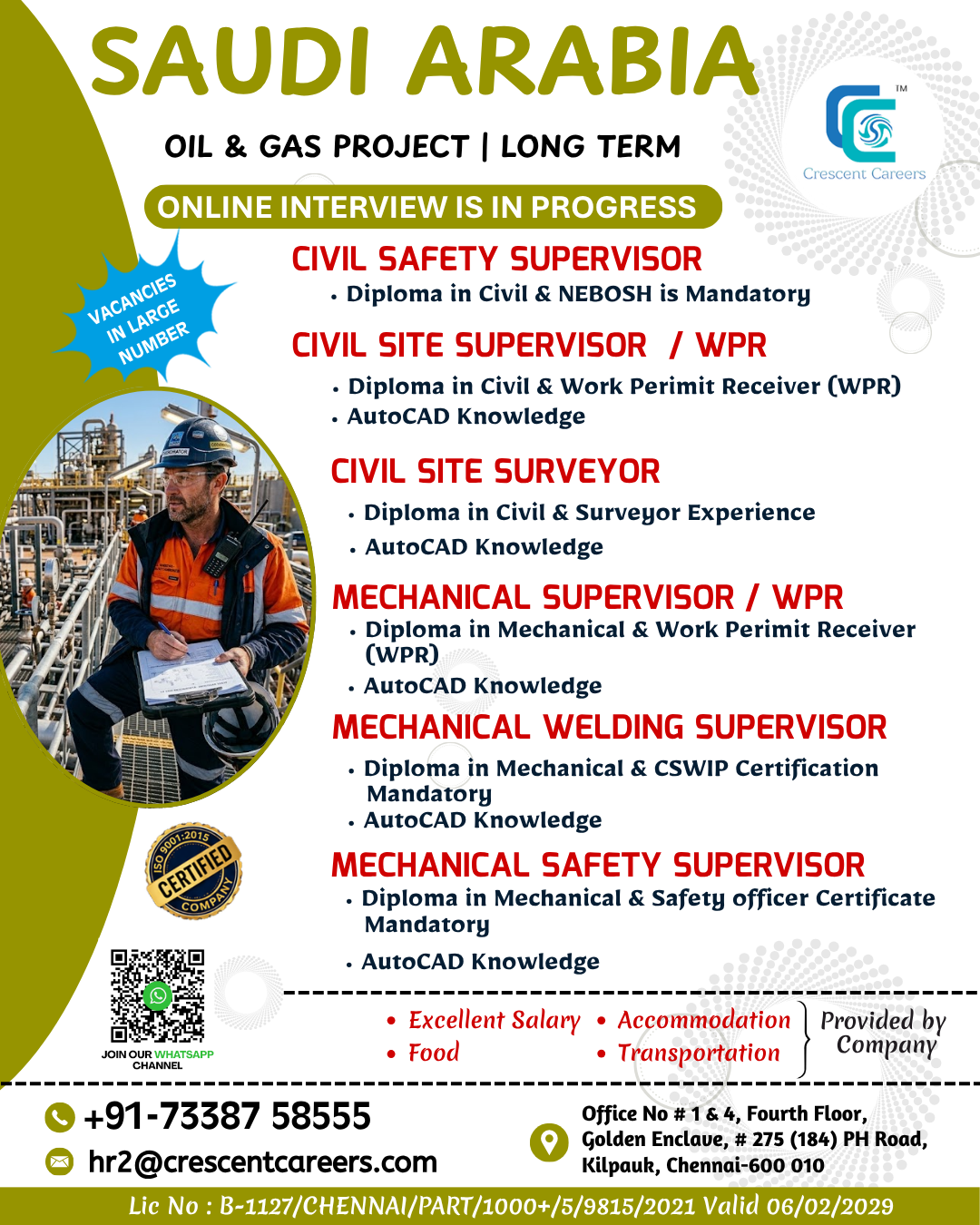Oil & Gas Project - Long Term