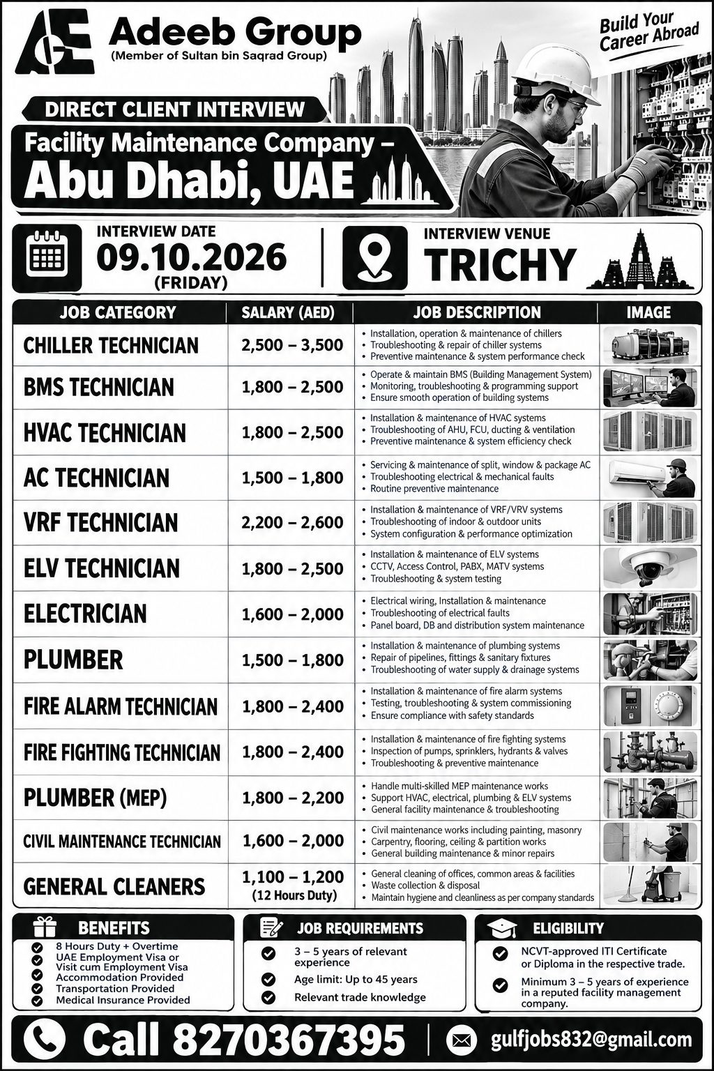 -Multiple Facility Maintenance Positions
