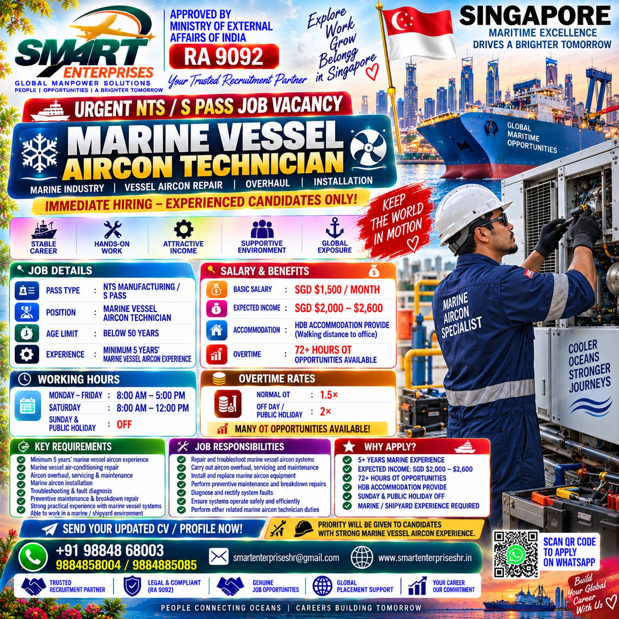 MARINE VESSEL AIRCON TECHNICIAN