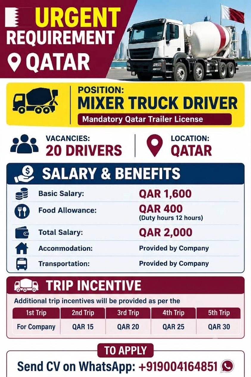 Mixer Truck Driver