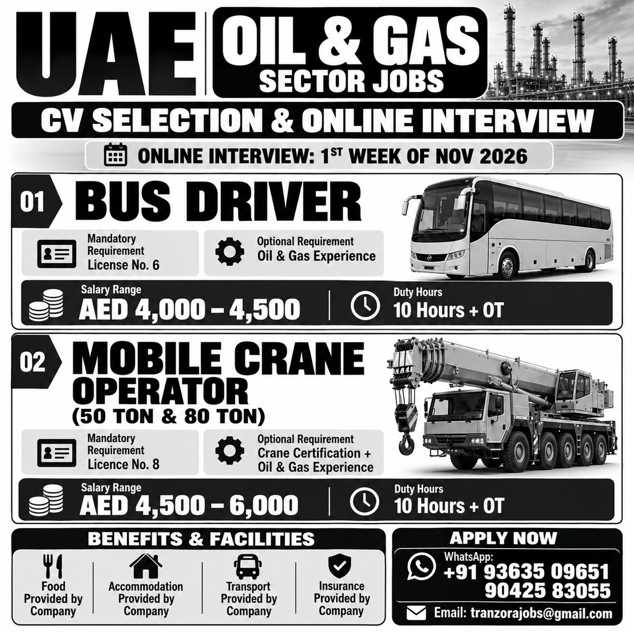 DRIVER JOBS IN UAE