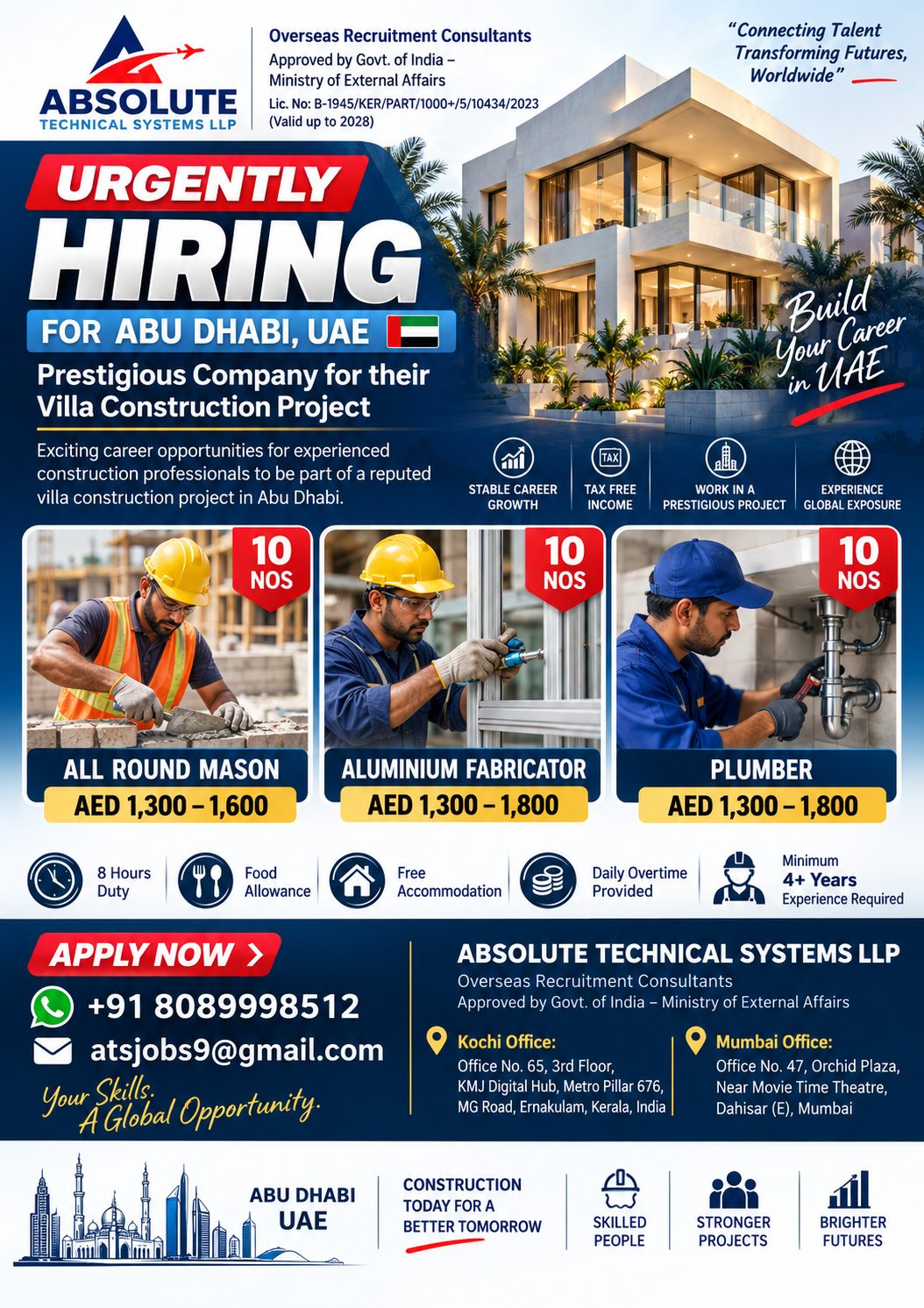 Villa Construction Project — Absolute Technical Systems LLP, UAE