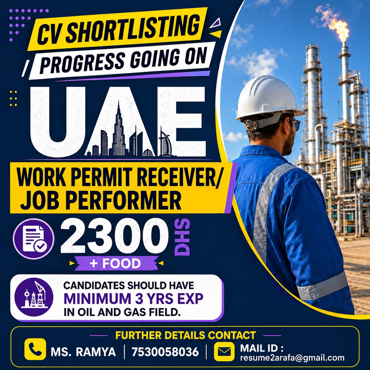 WORK PERMIT RECEIVER — Al Arab Arafa Consultancy Pvt LTD, UAE, UAE