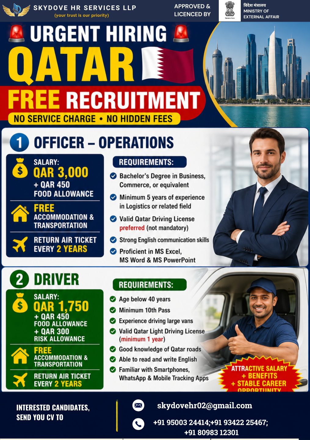Urgent Hiring - Qatar