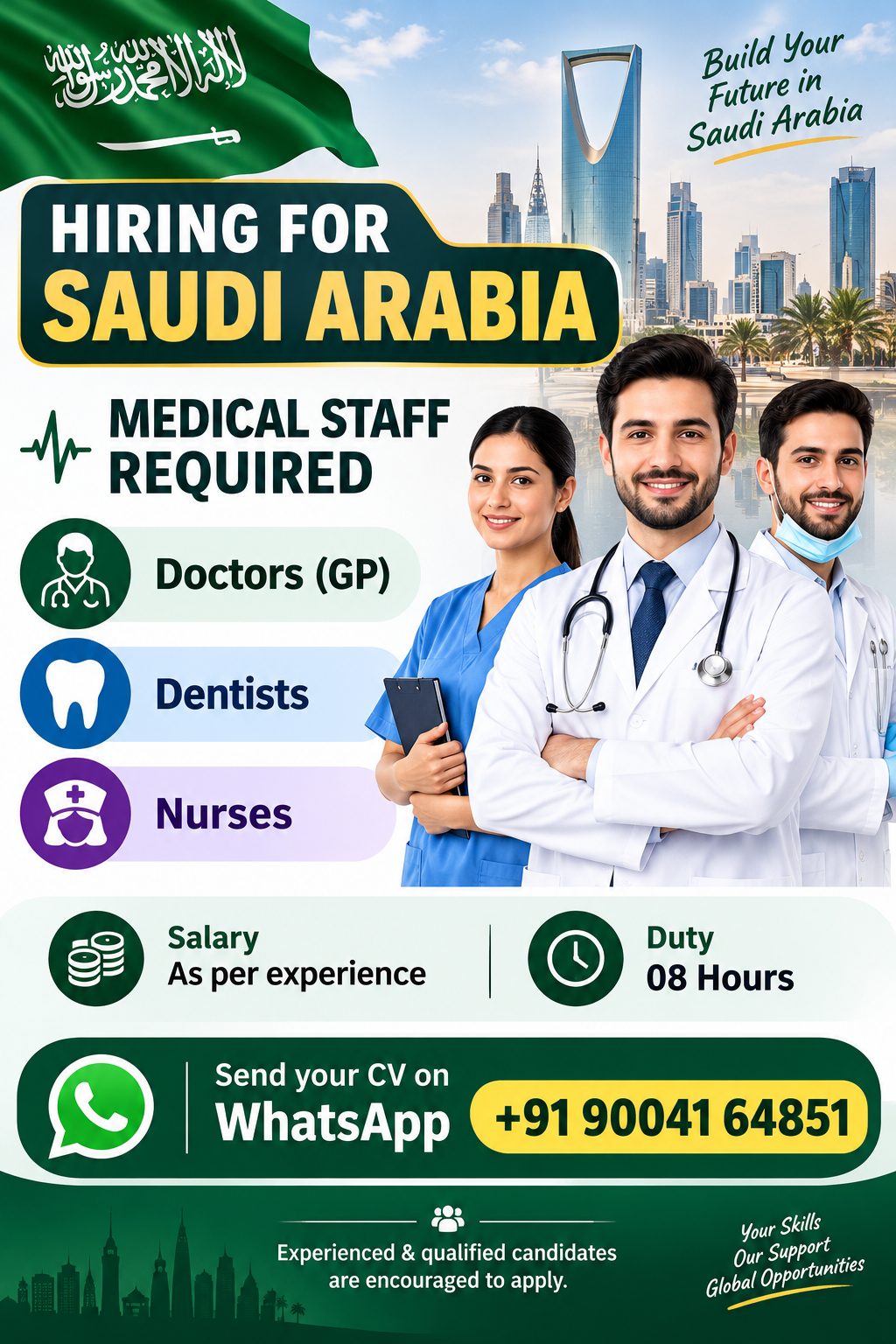 Medical Staff Required