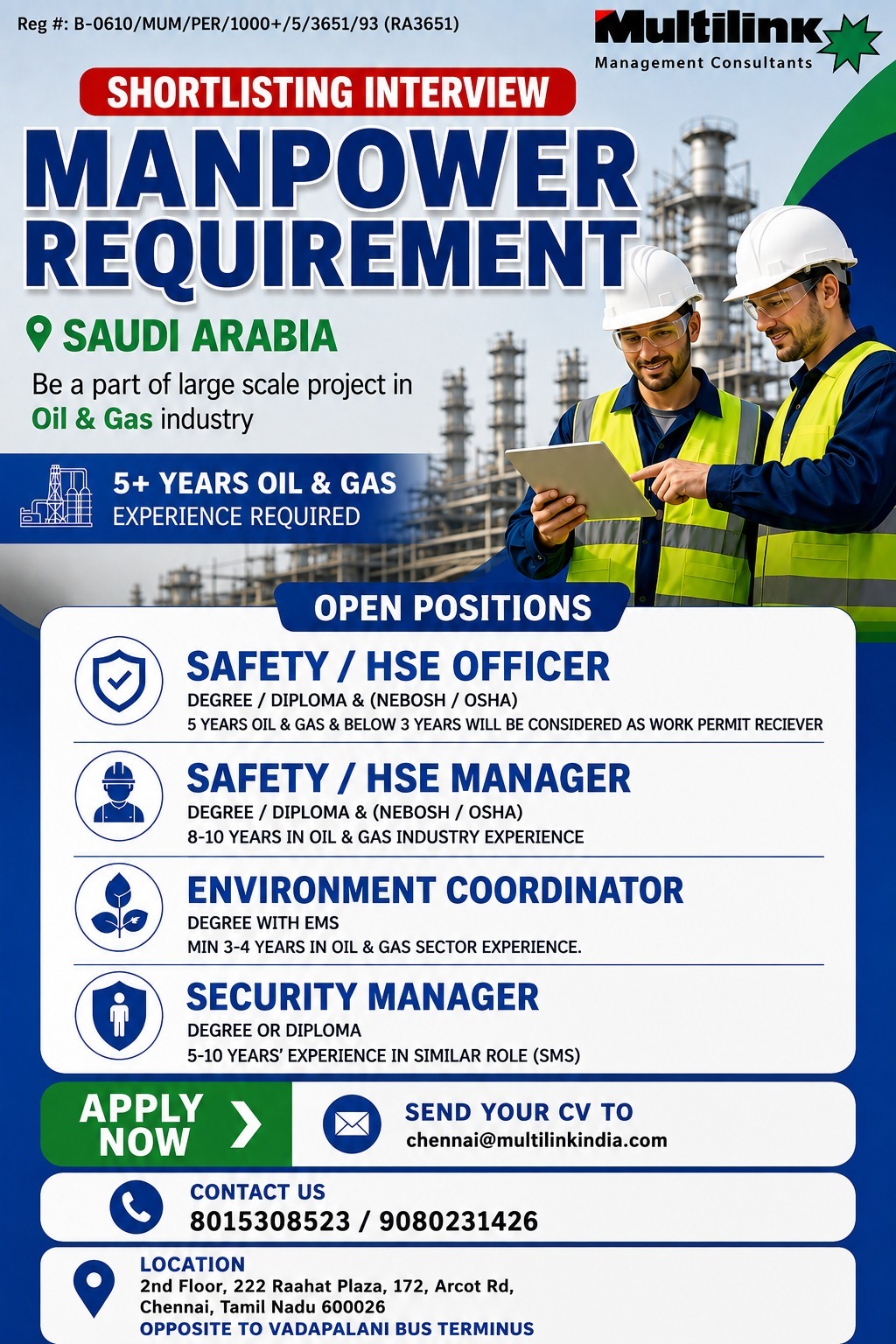 Manpower Requirement