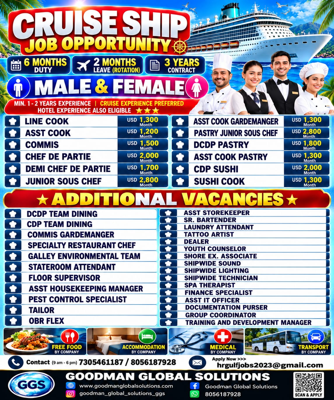 SHIP JOB OPPORTUNITY - DIRECT CLIENT INTERVIEW IN CHENNAI @ 24-10-2026