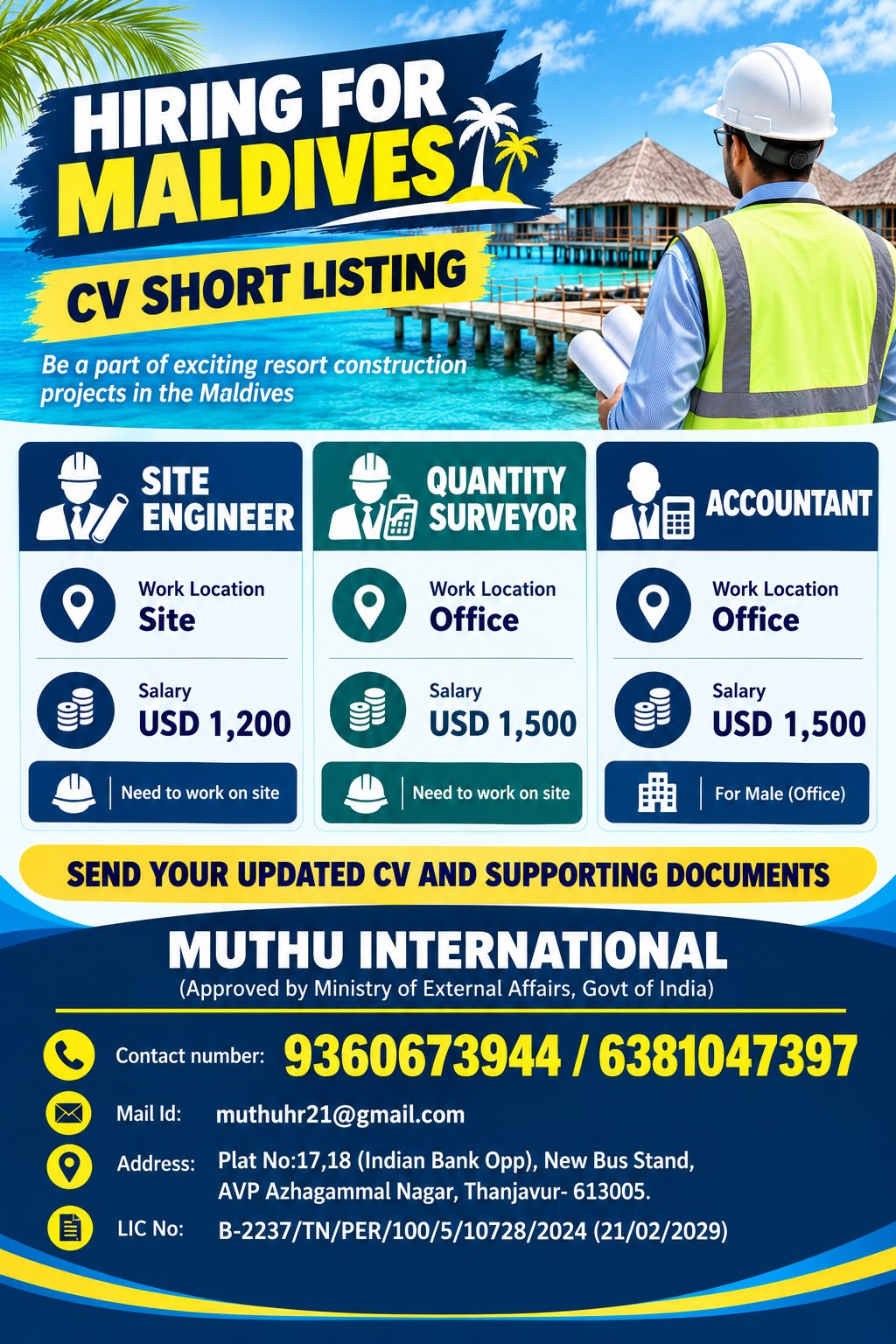 Hiring for Maldives - CV Short Listing interview