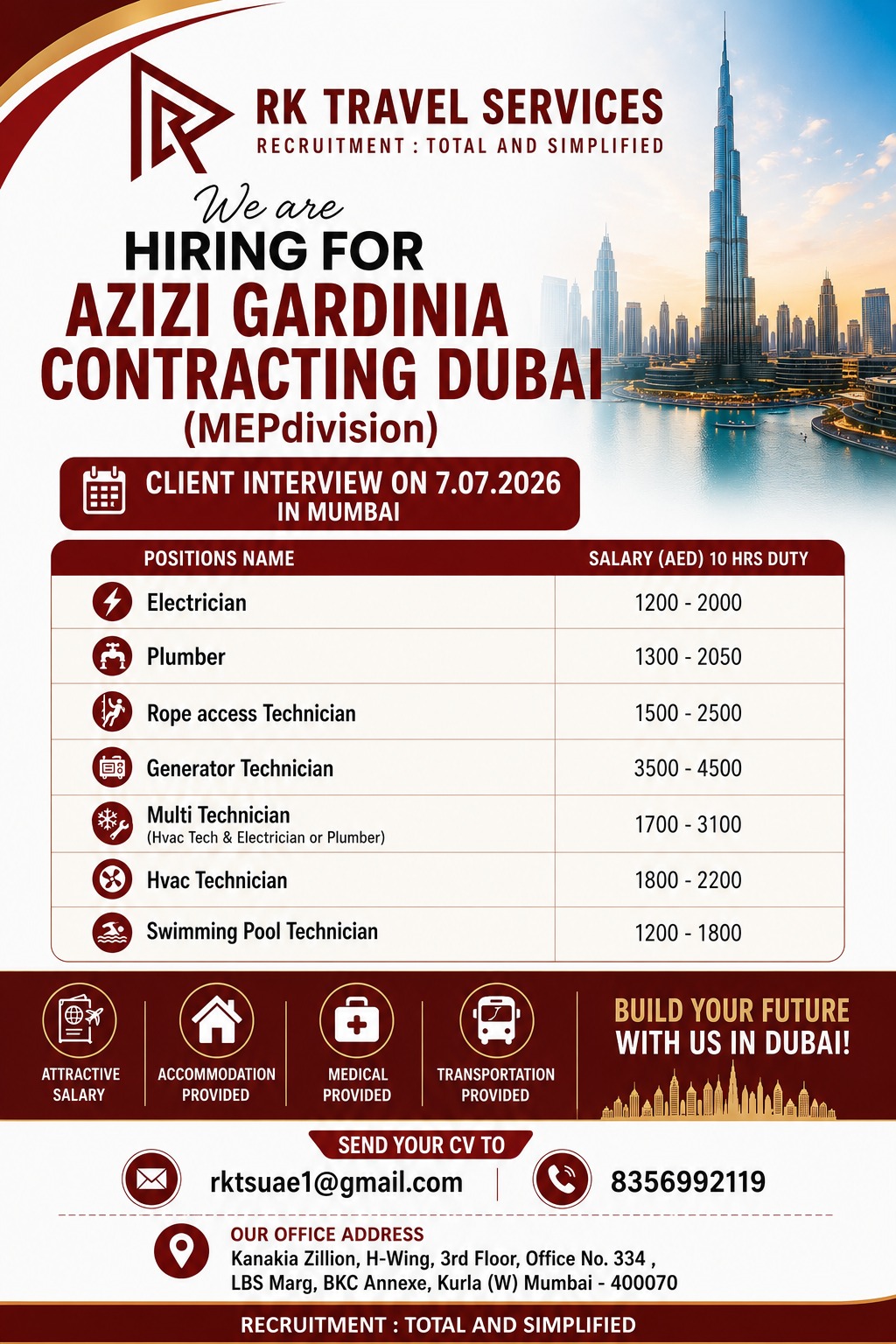 Azizi Gardinia Contracting Dubai (MEP Division)