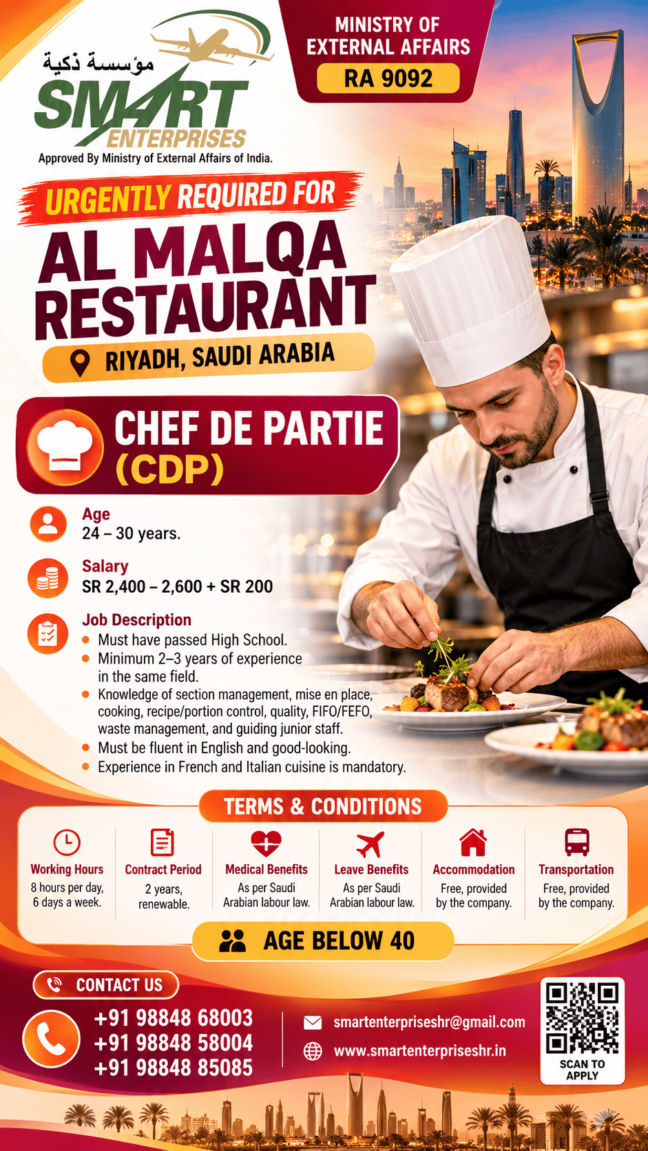CHEF DE PARTIE (CDP) SAUDI ARABIA