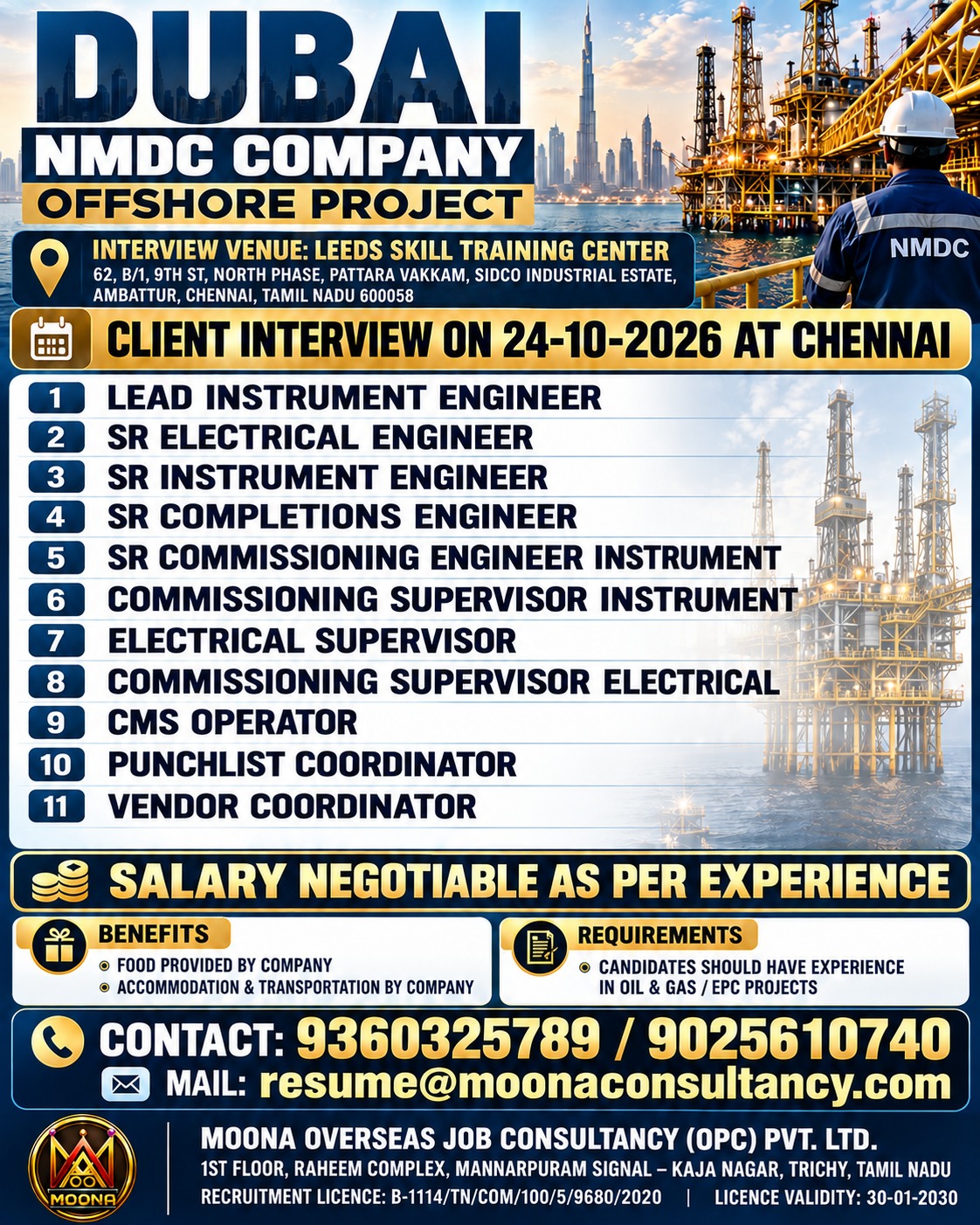 Dubai NMDC Company Offshore Project