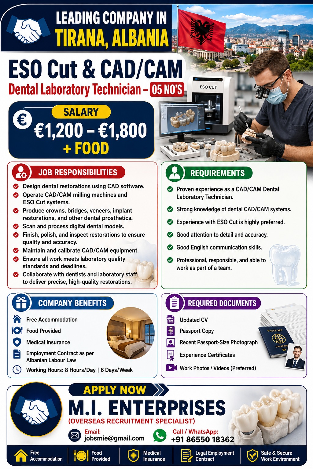 ESO Cut & CAD/CAM Dental Laboratory Technician