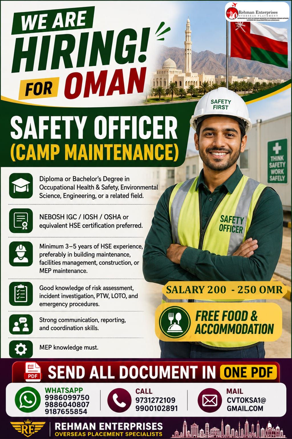 Safety Officer (Camp Maintenance)