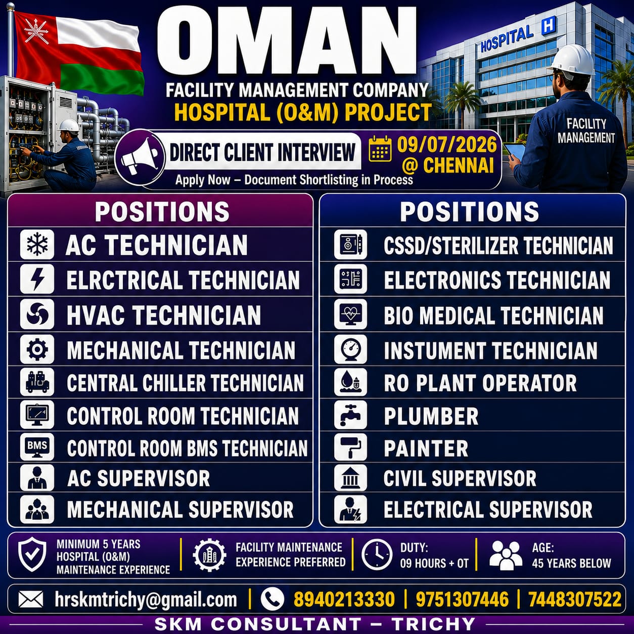 OMAN HOSPITAL MAINATANENCE PROJECT