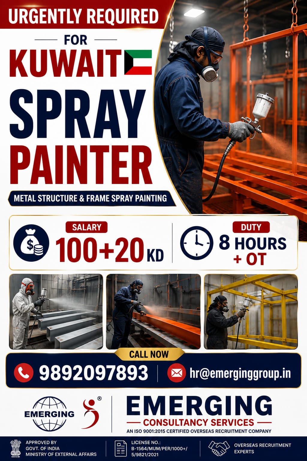 URGENTLY REQUIRED FOR KUWAIT METAL COMPANY