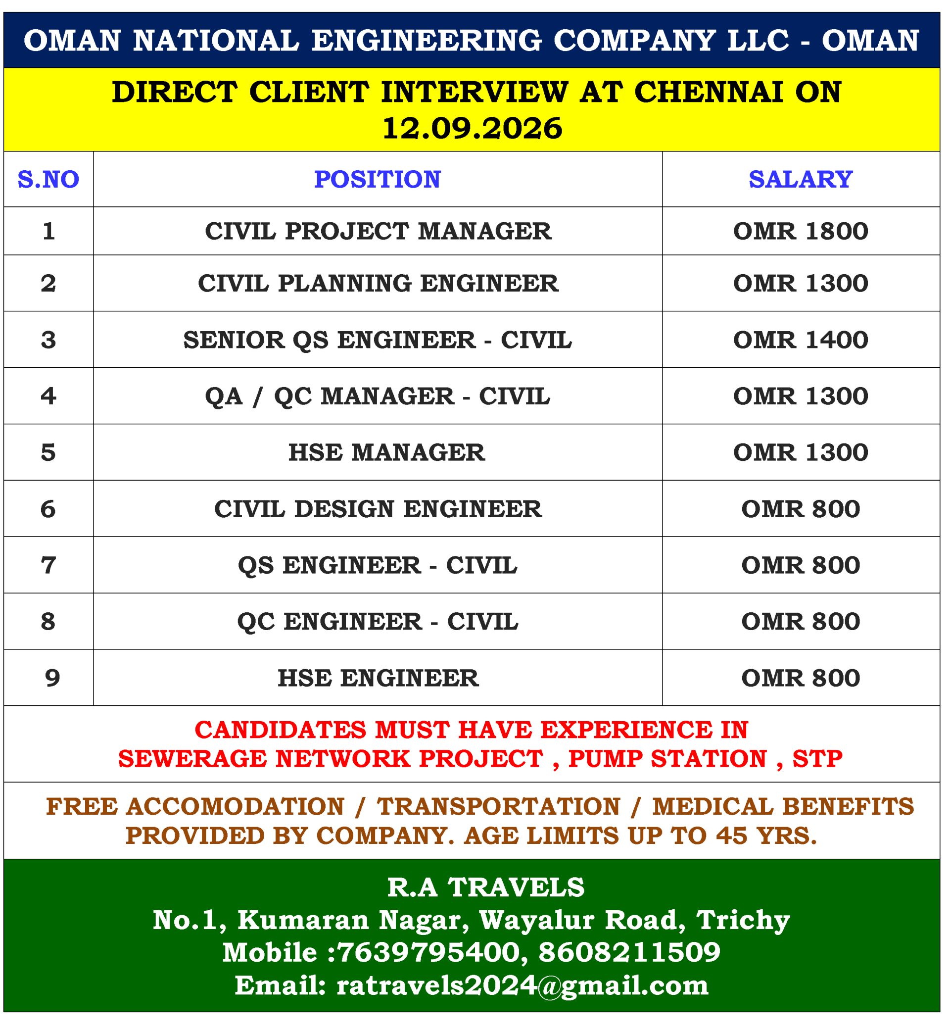 OMAN NATIONAL ENGINEERING COMPANY LLC - OMAN
