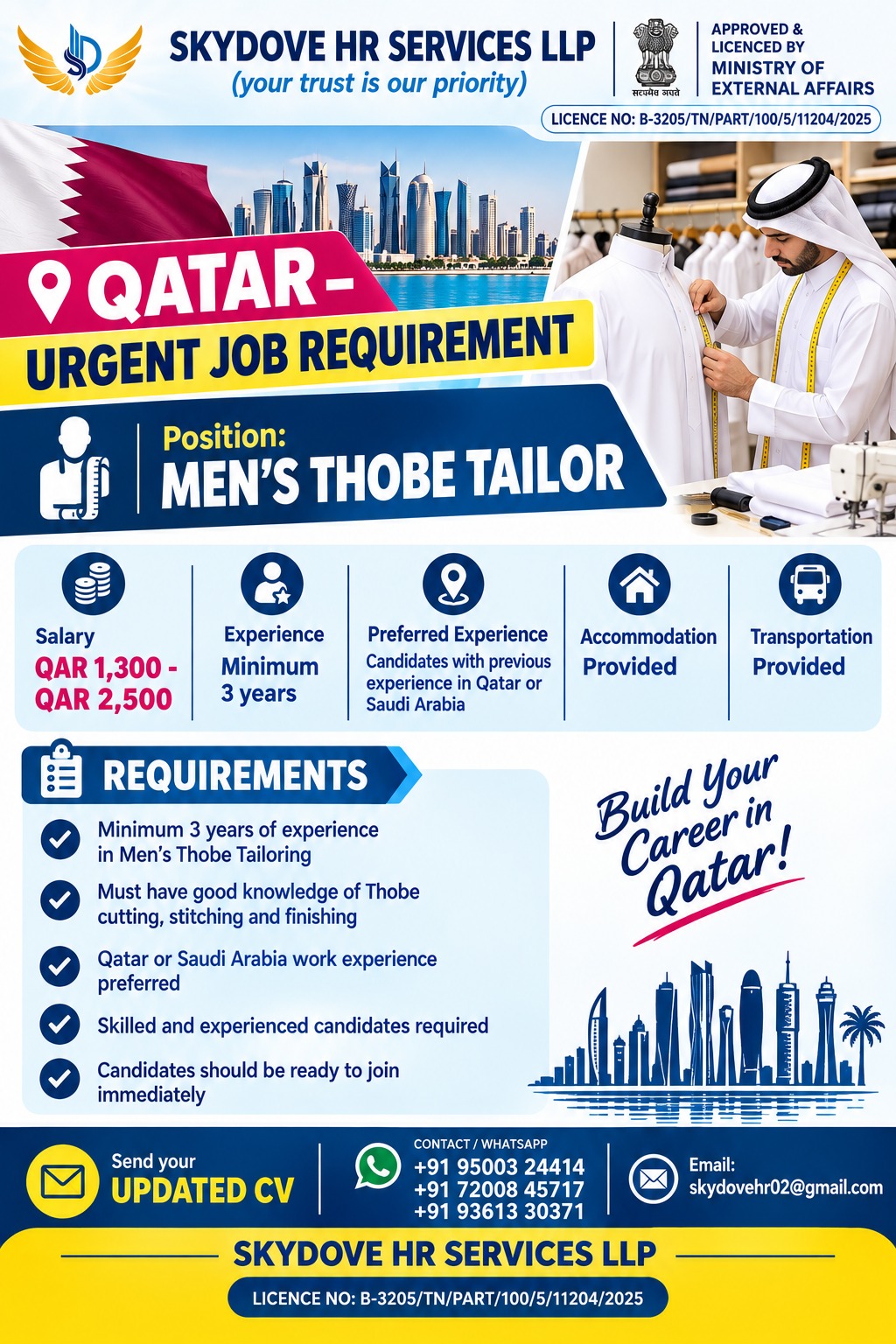 MENS THOBE TAILOR