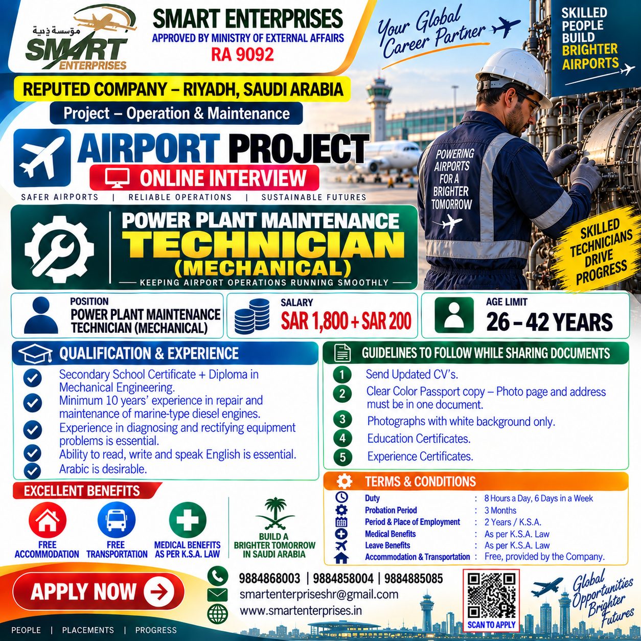 POWER PLANT MAINTENANCE TECHNICIAN – MECHANICAL