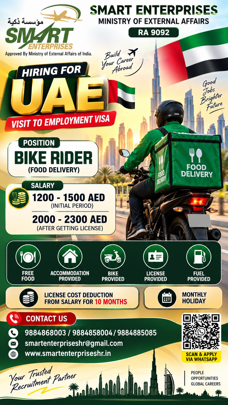 BIKE RIDER (FOOD DELIVERY)