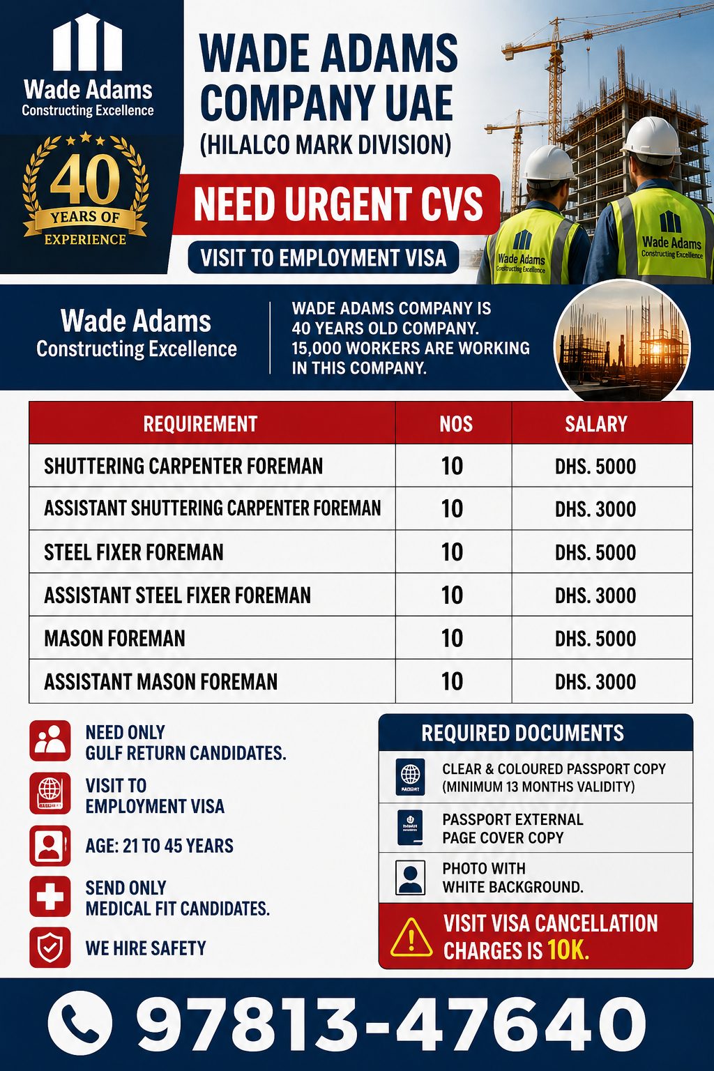 Steel Fixer, forman — Gulf Travel Agency, UAE, UAE