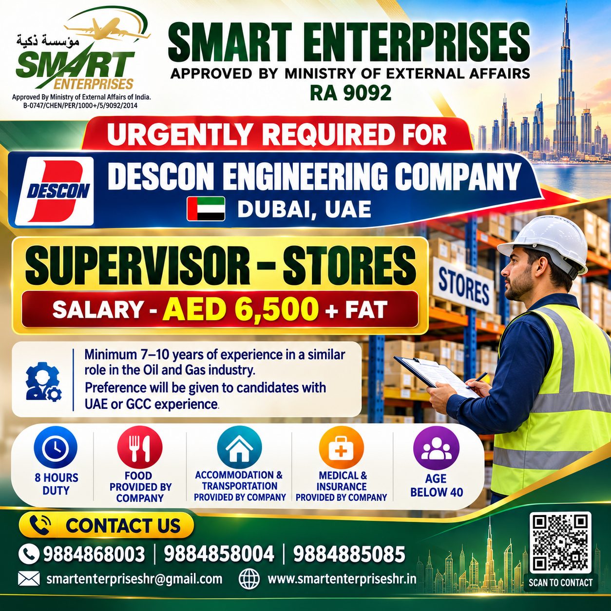 SUPERVISOR – STORES