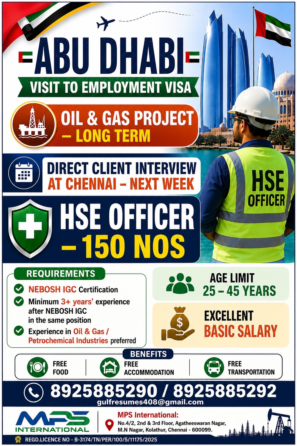 HSE Officer - Oil & Gas Project