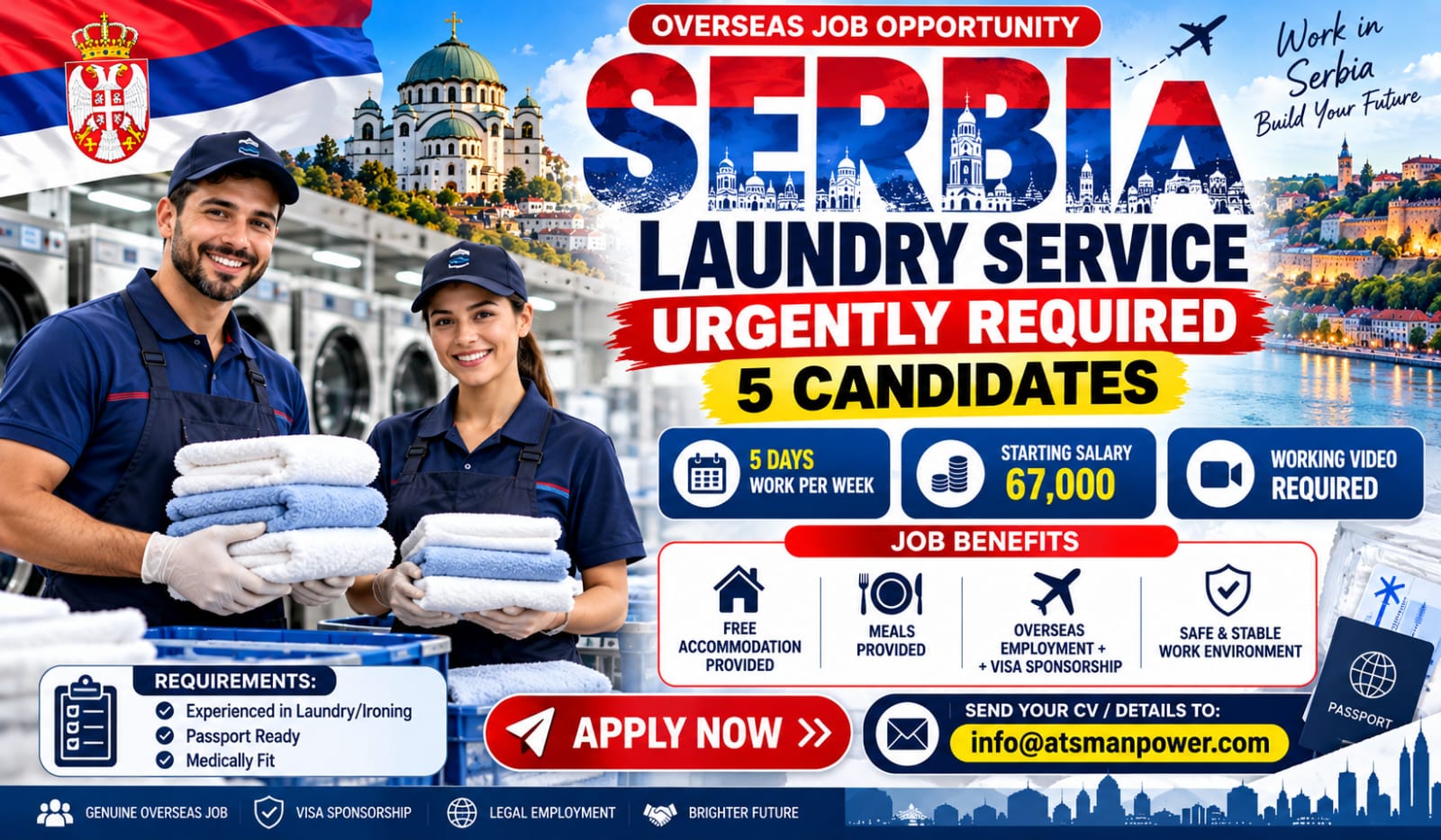 Laundry Service Worker — ATS MANPOWER, Serbia, Serbia