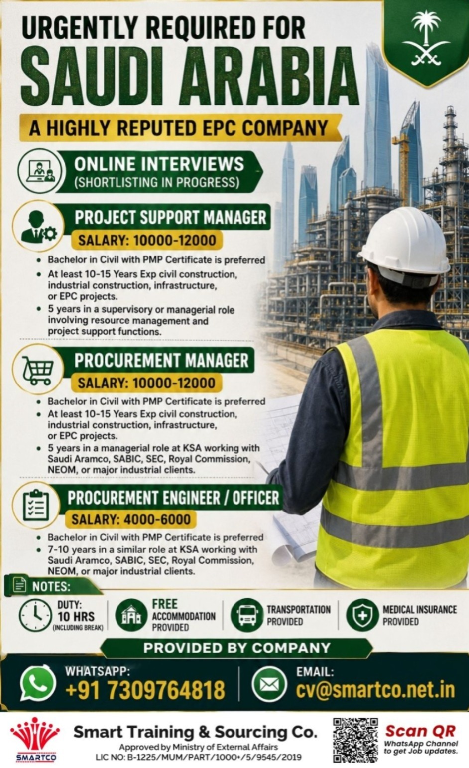 EPC Company Jobs in Saudi Arabia