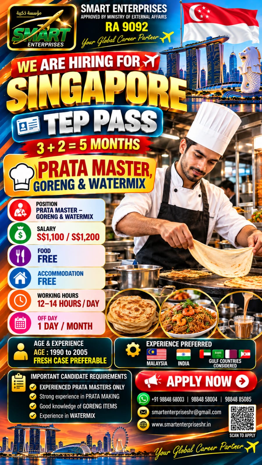 PRATA MASTER, GORENG & WATERMIX