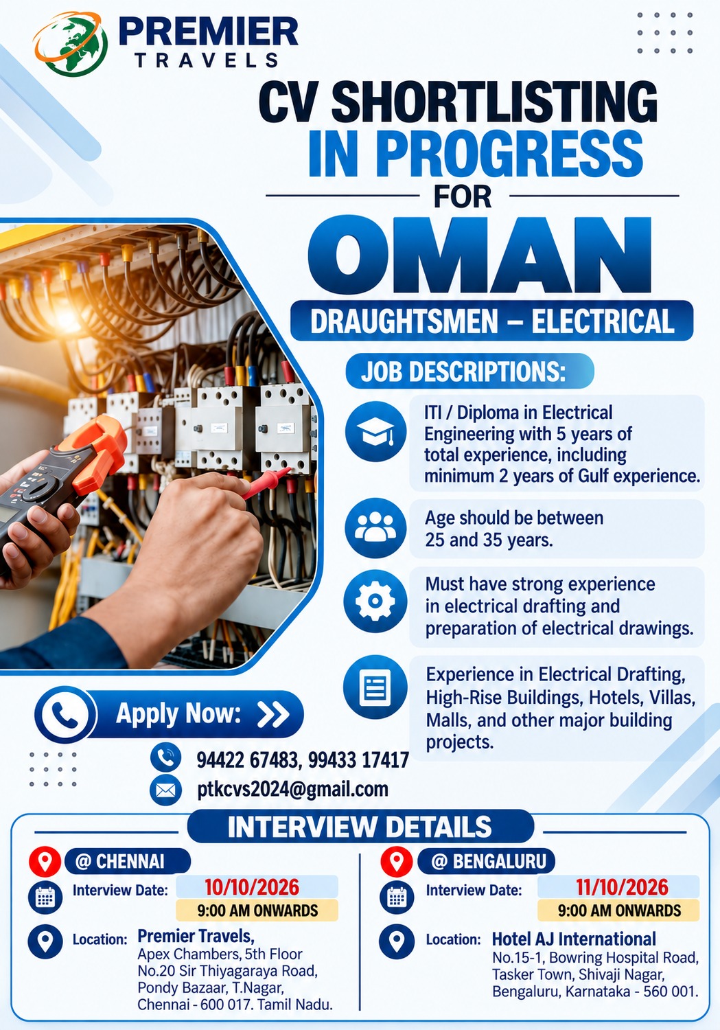 Draughtsmen - Electrical