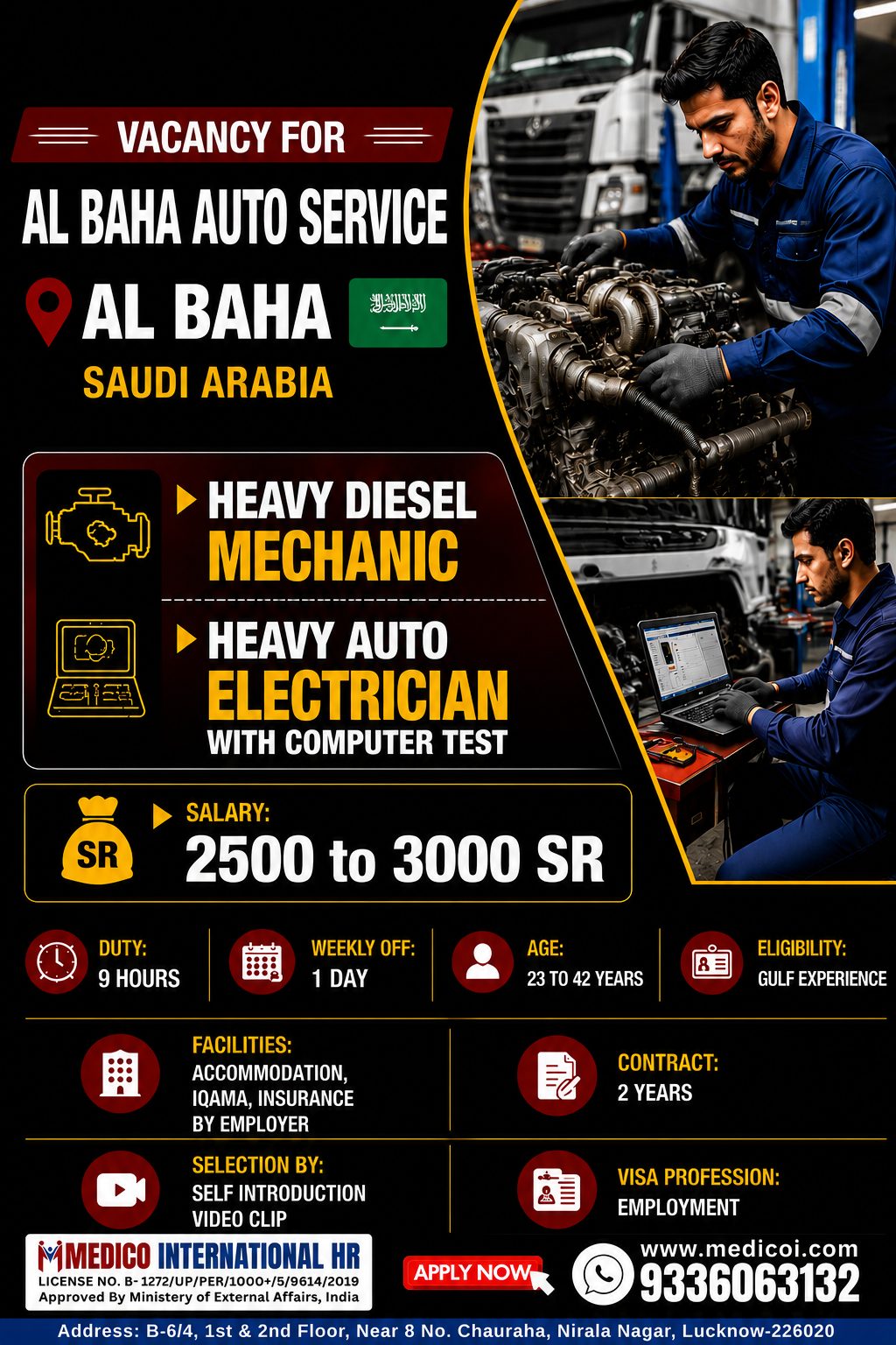 Heavy Diesel Mechanic & Heavy Auto Electrician