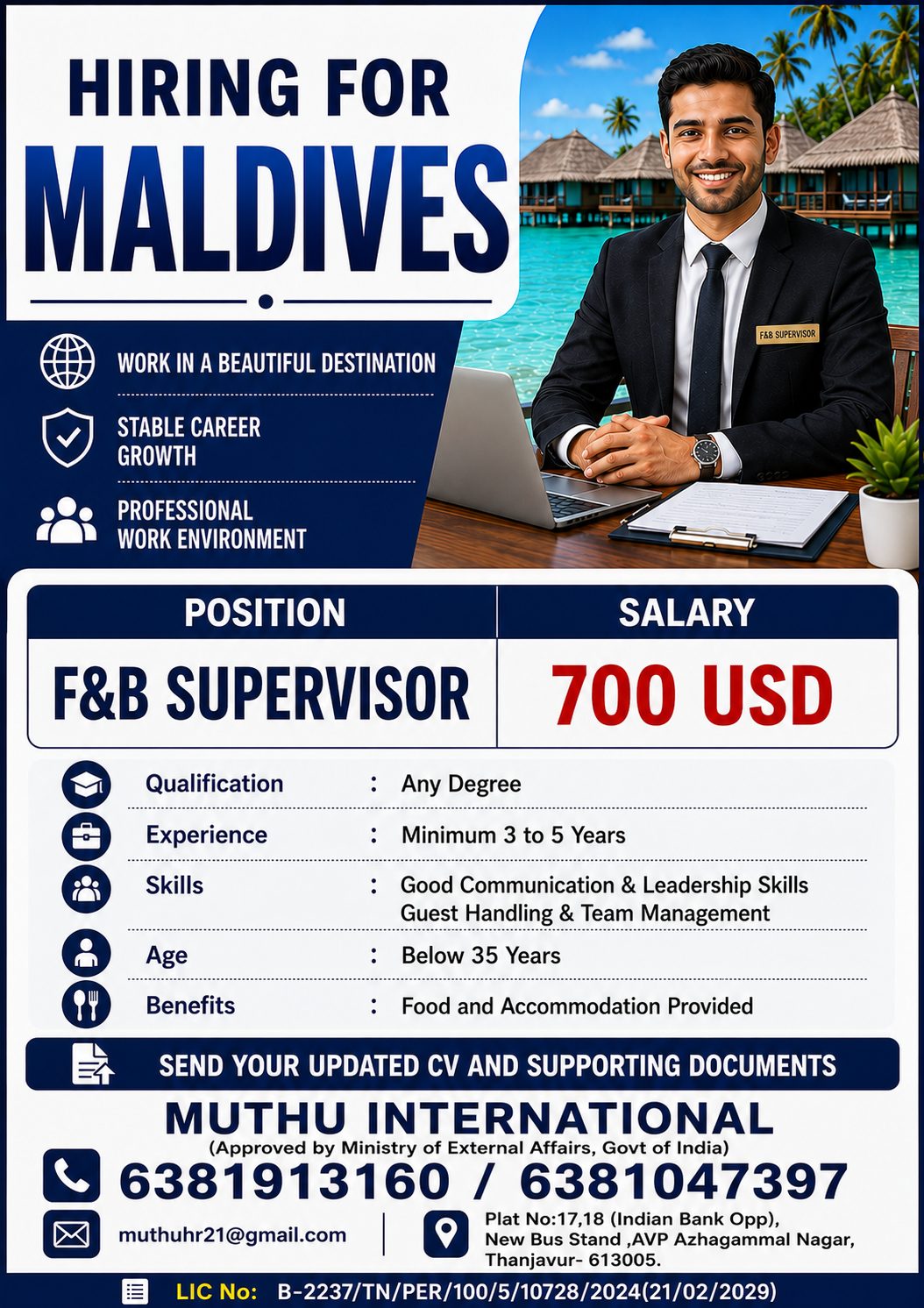F&B supervisor
