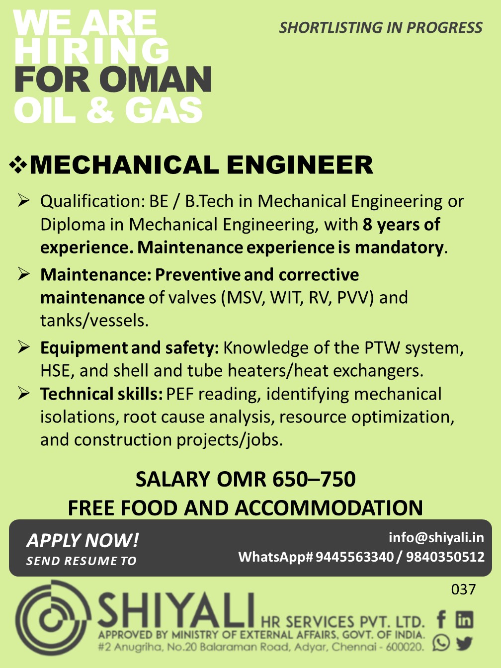 Mechanical Engineer