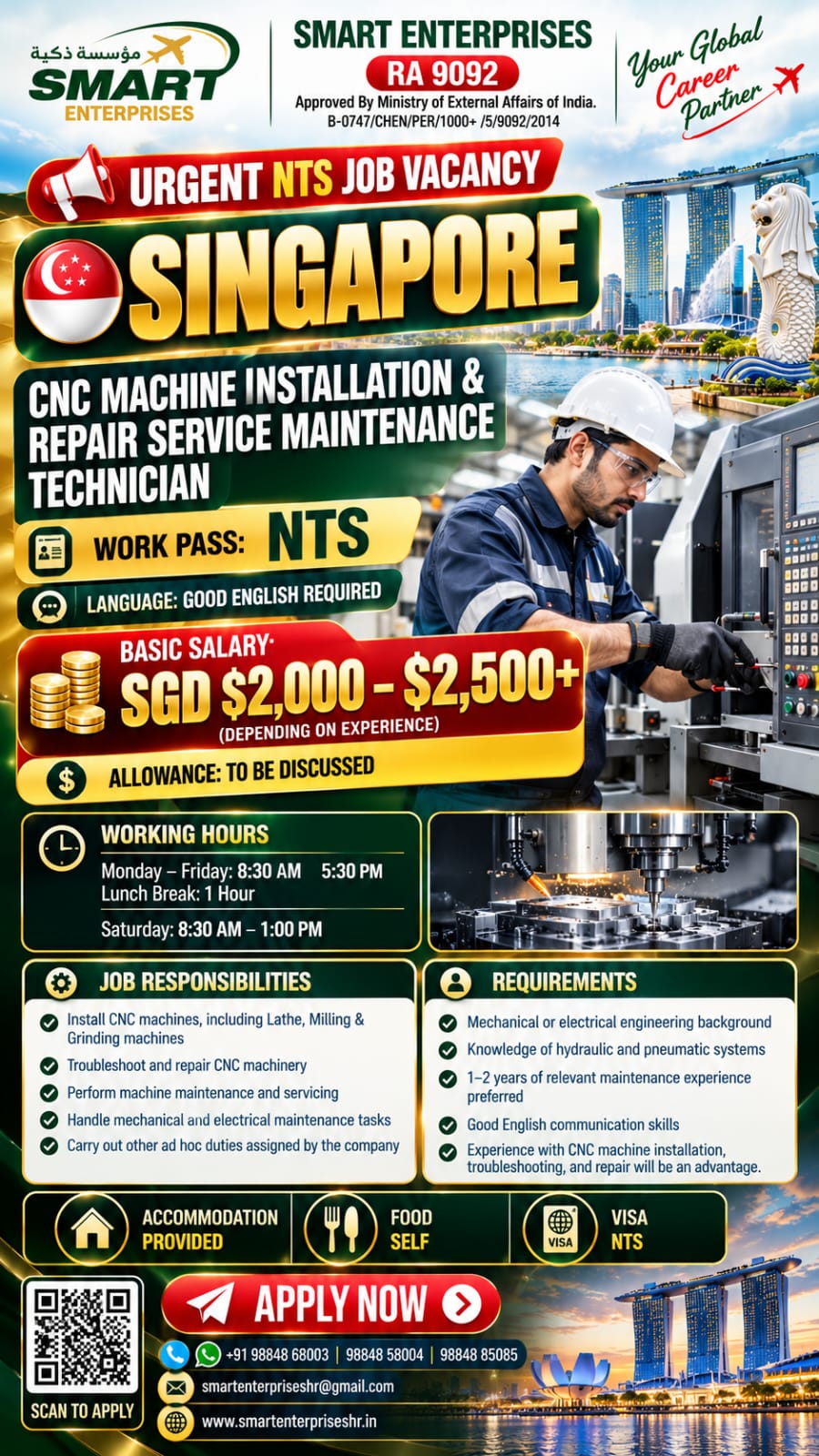 CNC Machine Installation & Repair Service Maintenance Technician