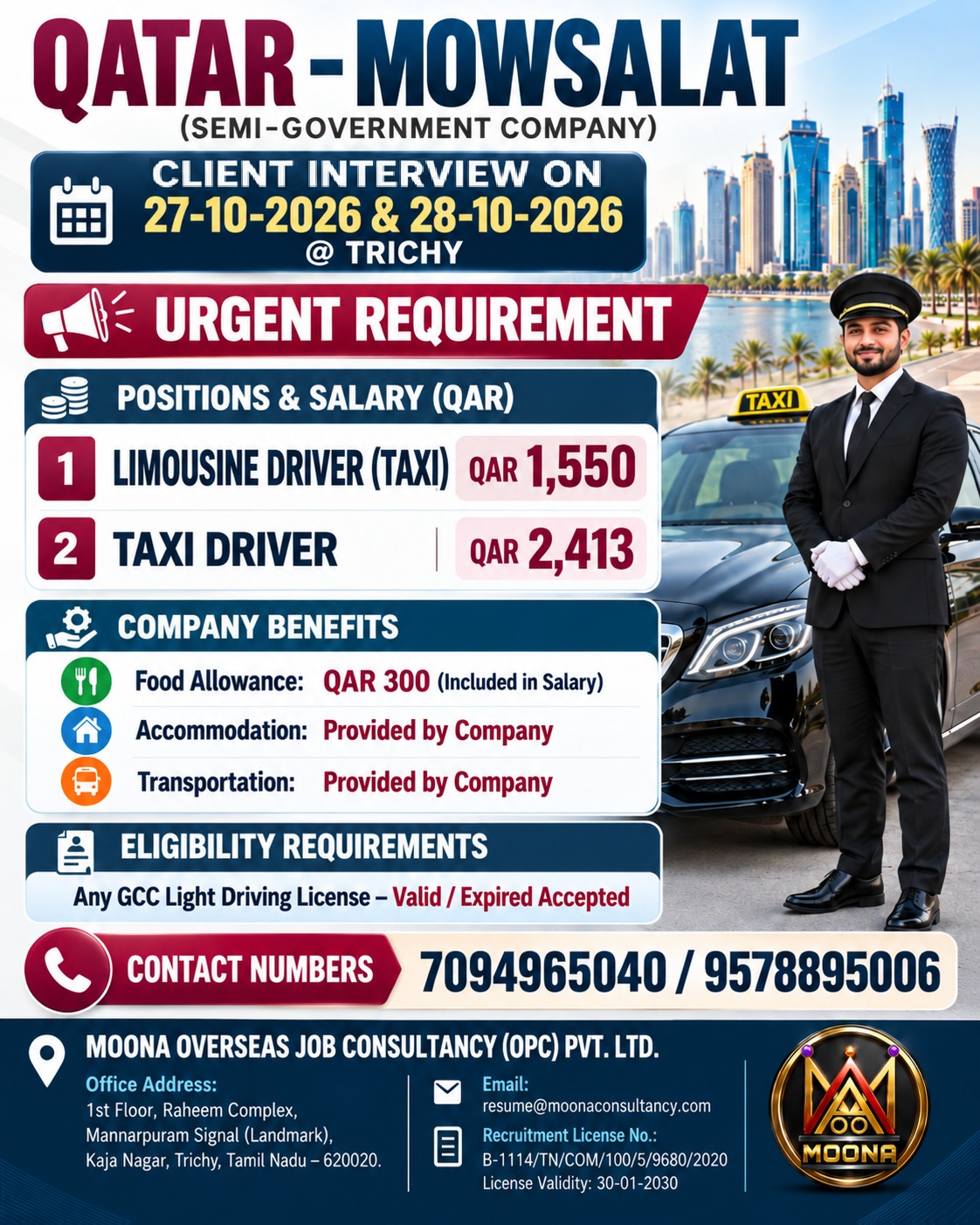 Limousine Driver & Taxi Driver