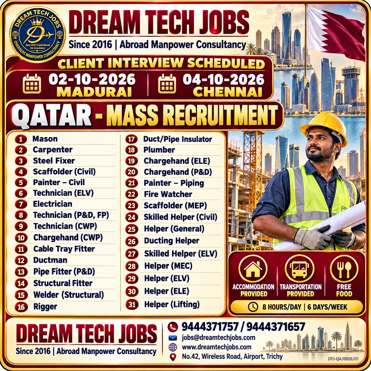 Qatar Mass Recruitment