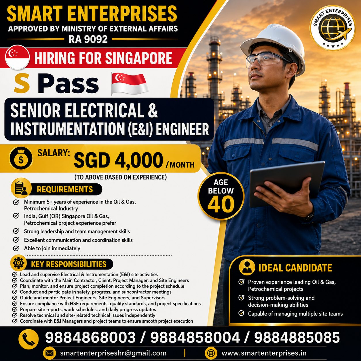 Senior Electrical & Instrumentation (E&I) Engineer