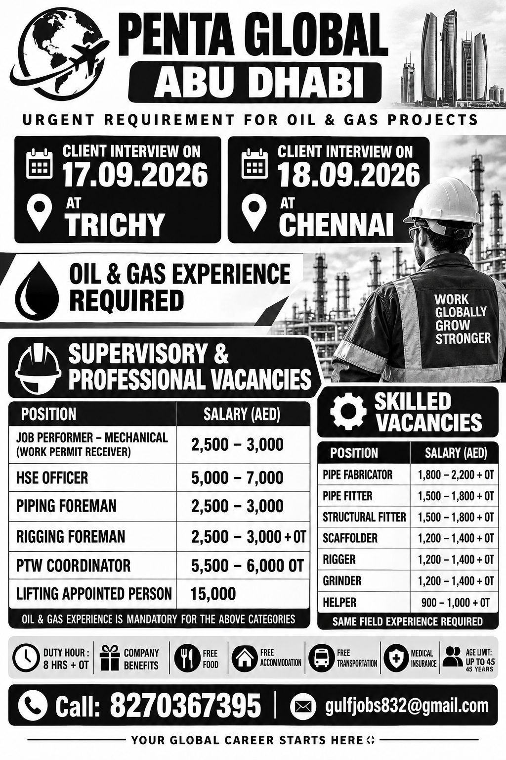 Oil & Gas Projects - Urgent Requirement......