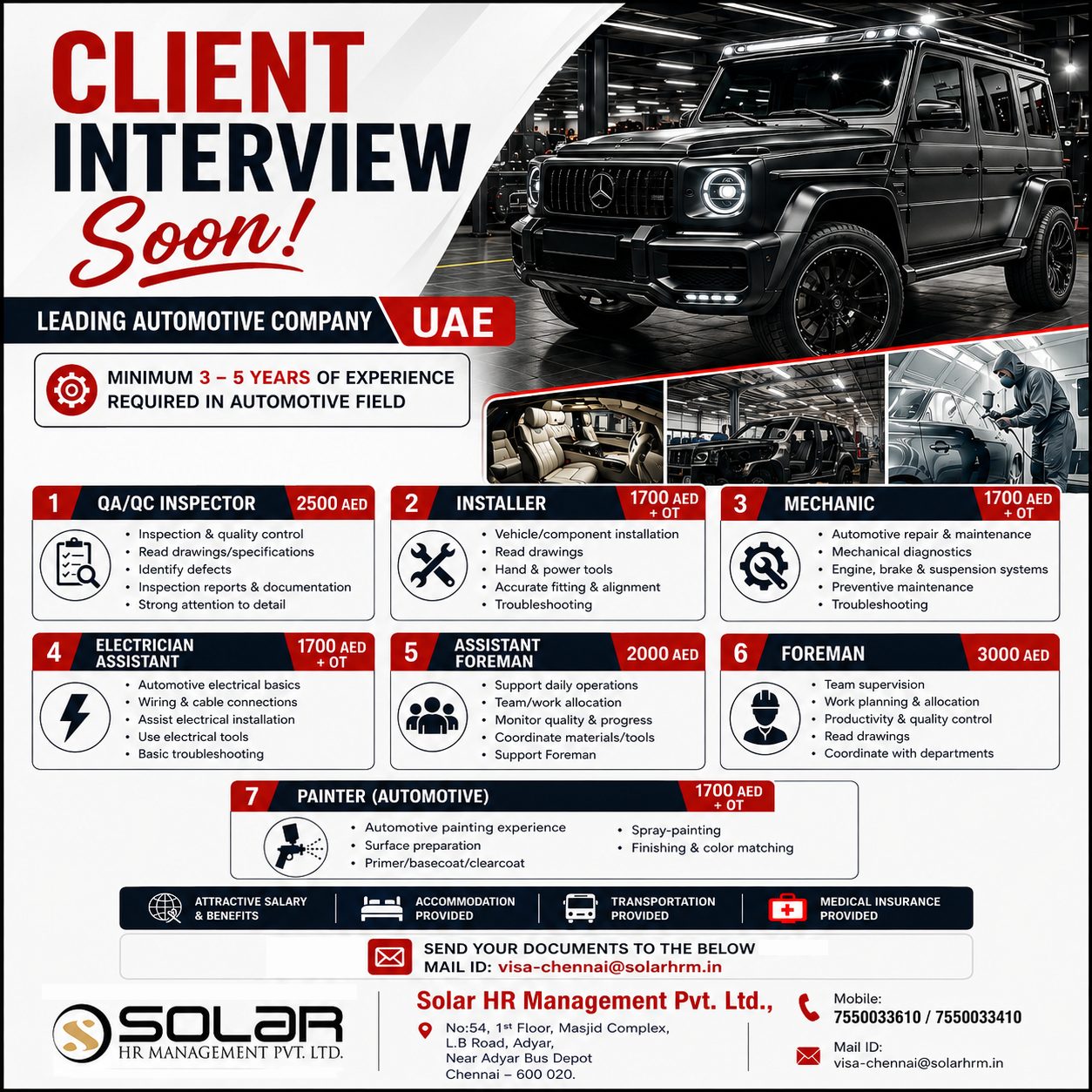 Hiring for Leading Automotive Company