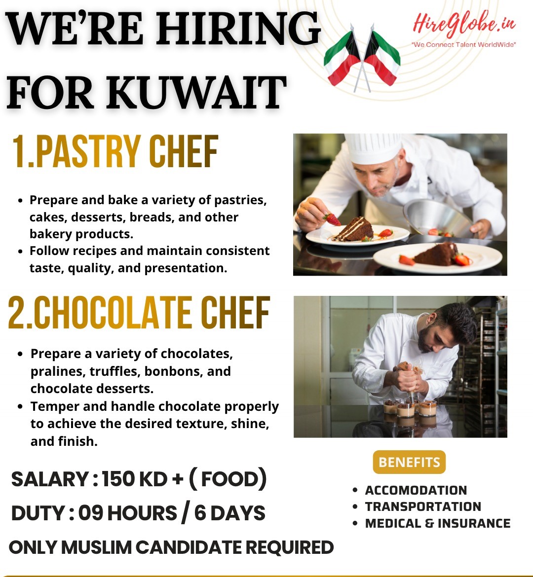 Chef Positions for Kuwait