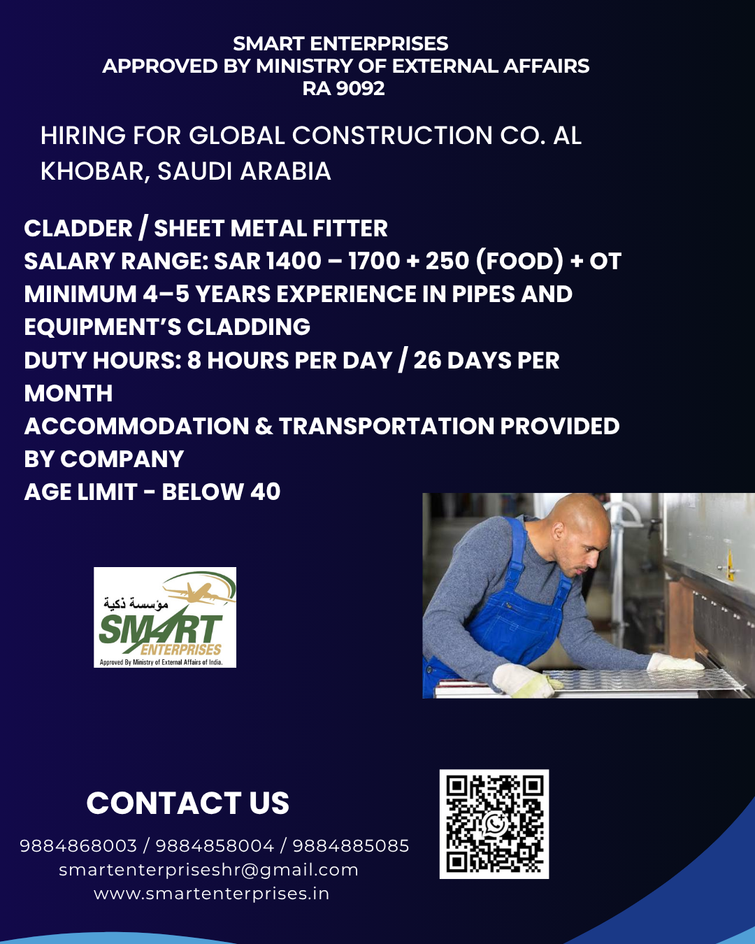 CLADDER / SHEET METAL FITTER