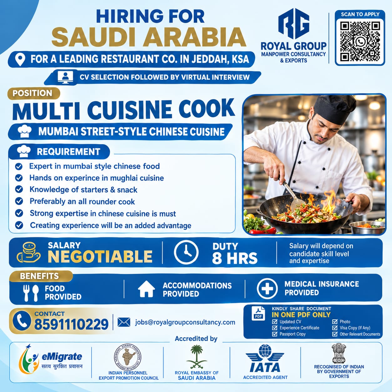 Multi Cuisine Cook