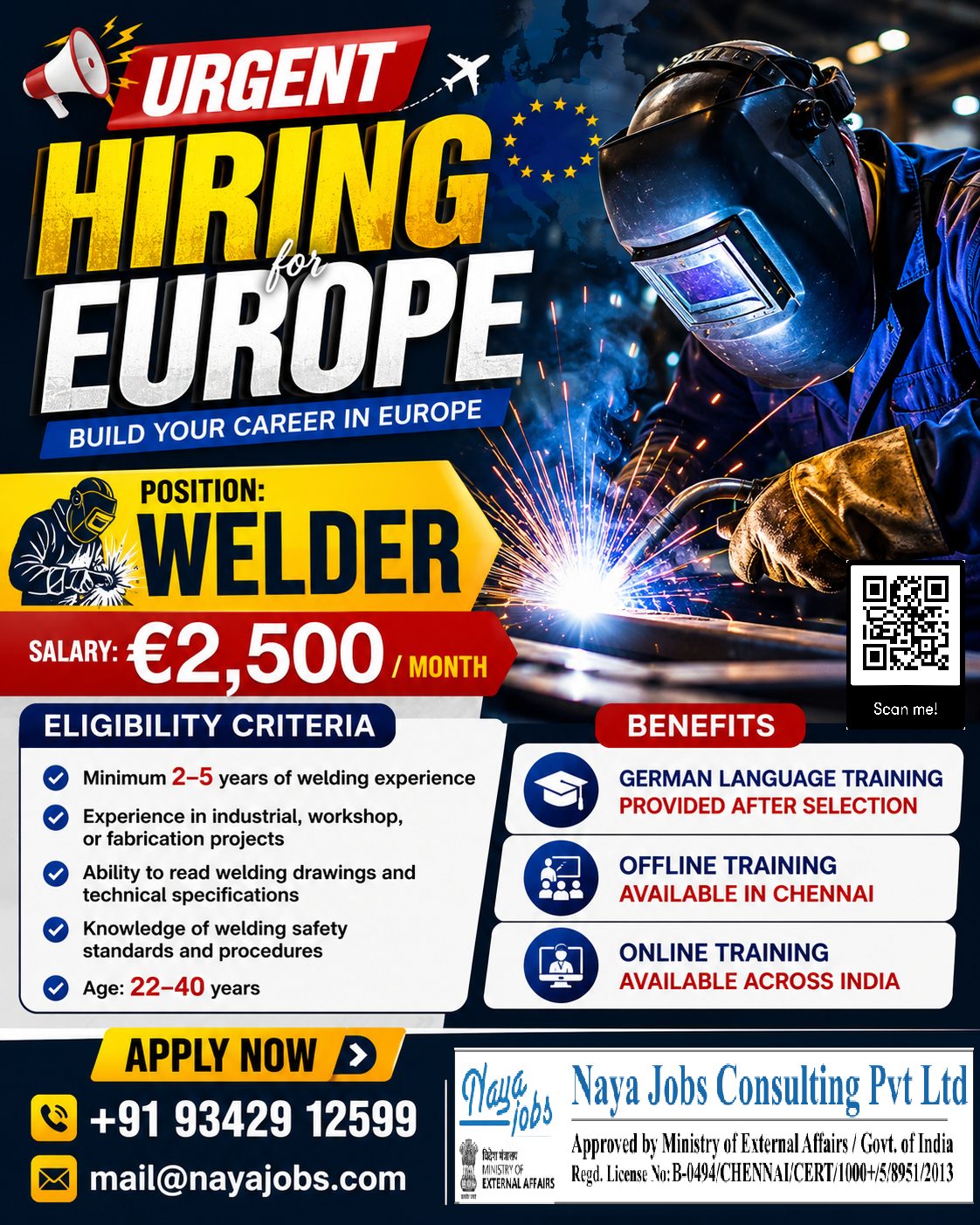 Hiring for Welder