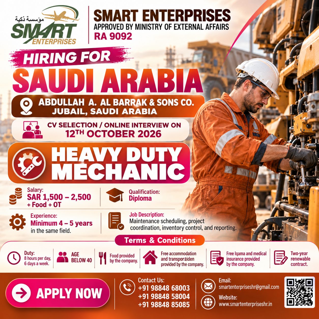 HEAVY DUTY MECHANIC SINGAPORE