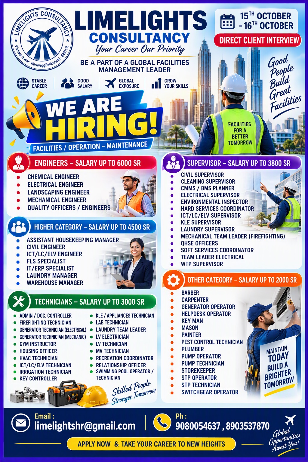 Global Facilities Management Leader - Multiple Positions