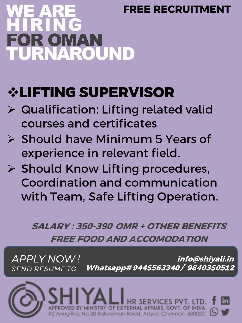 Lifting Supervisor