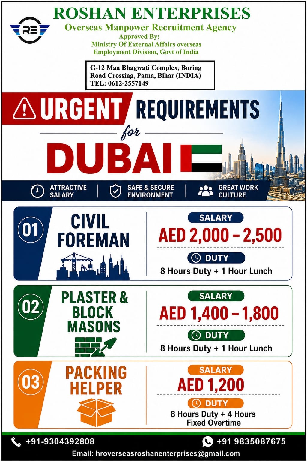 Dubai — M/S  Roshan Enterprises, UAE, UAE